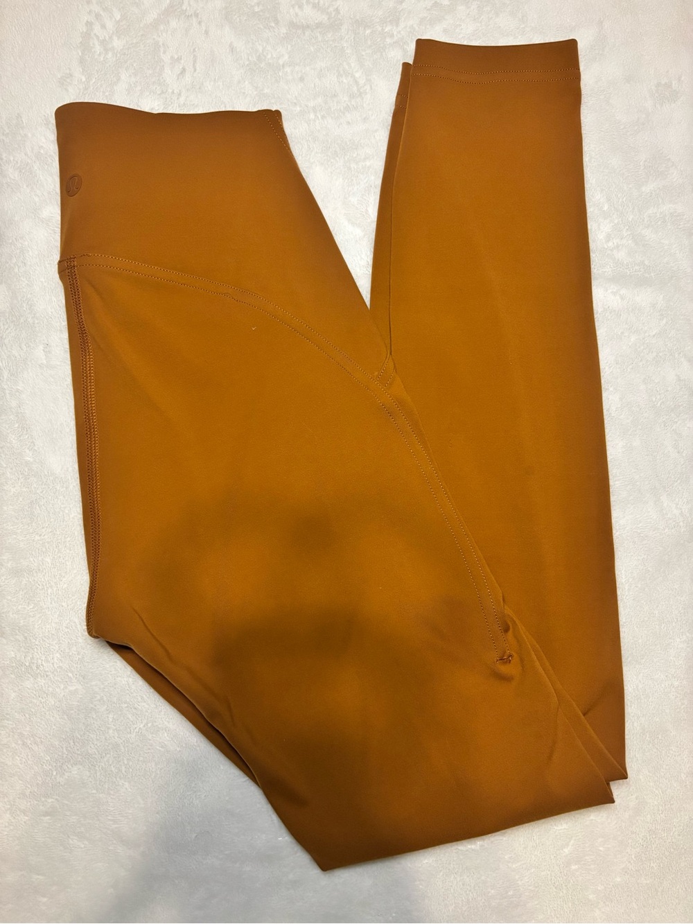 Lululemon High-Waist Rust Orange Leggings